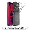 Силиконов гръб за Huawei Mate 20 Pro Прозрачен + Черно